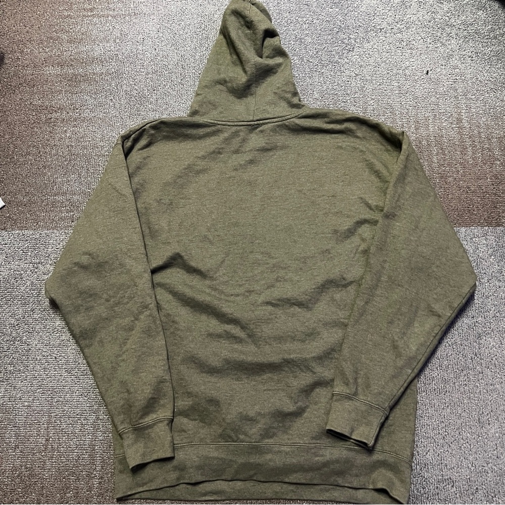 Yeti Men's XXL 2XL Green Long Sleeve Hoodie Graphic Kangaroo Pocket Pullover - Picture 4 of 6